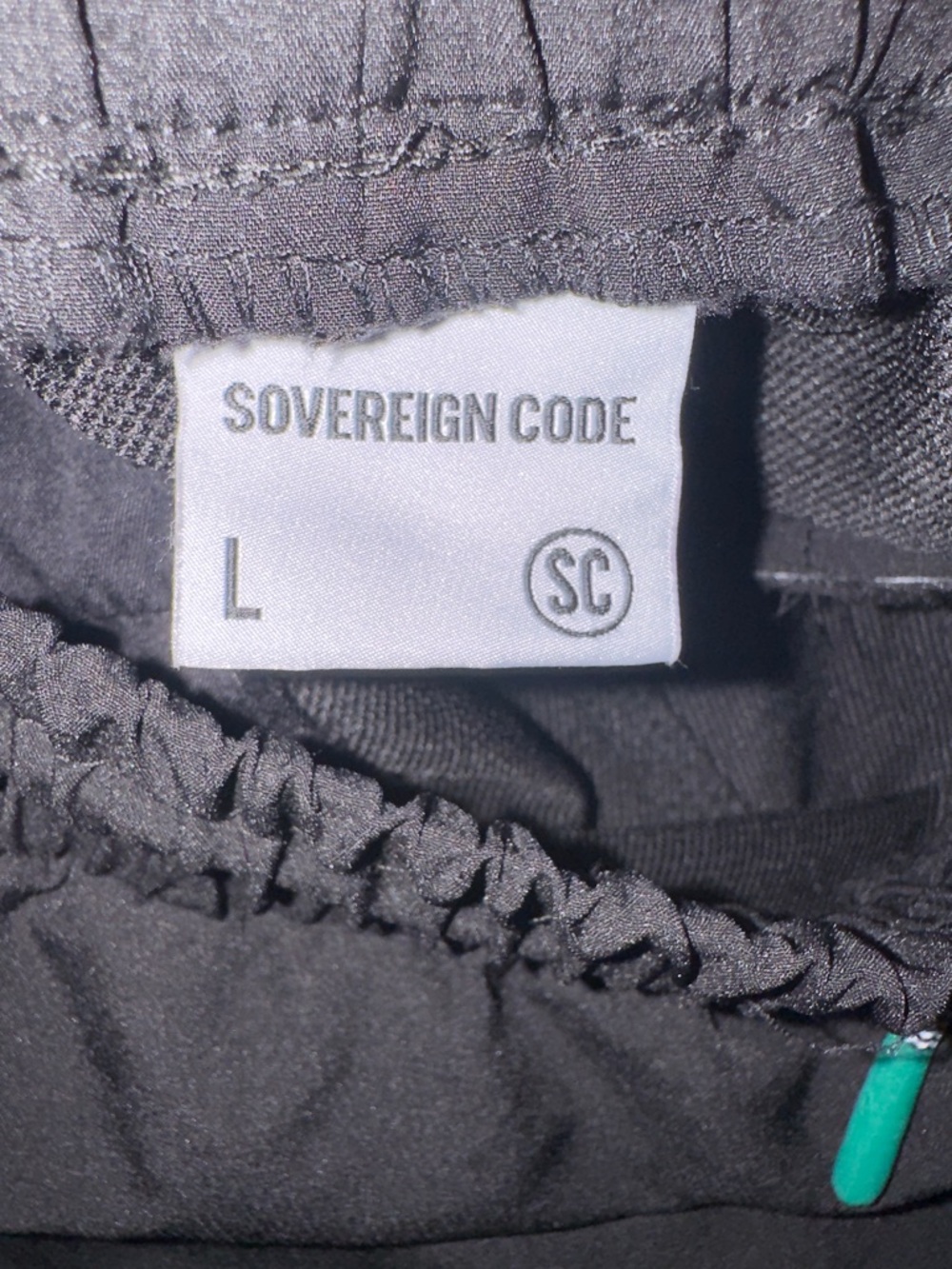Sovereign Code Black Cargo Jogger Pants with Reflective Drawstring - Picture 6 of 9